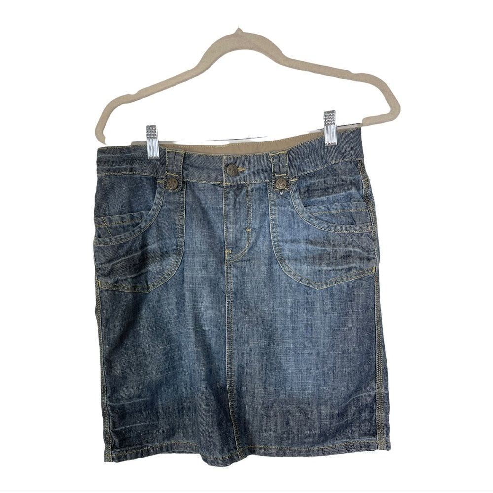 Springfield SPF Europe Women’s Size 10 Blue Denim Pencil Jean Skirt Classic